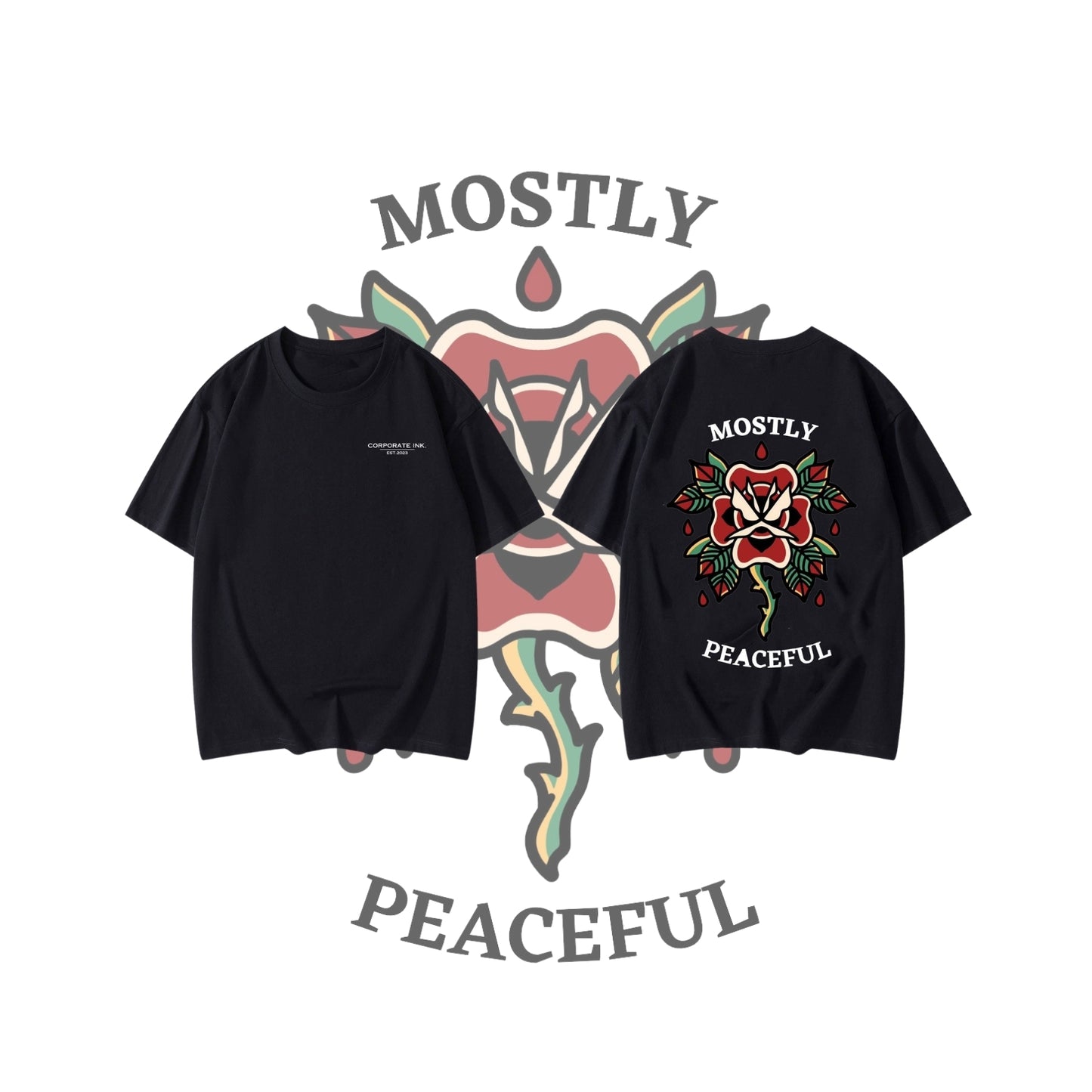 Mostly Peaceful Heavyweight Tee