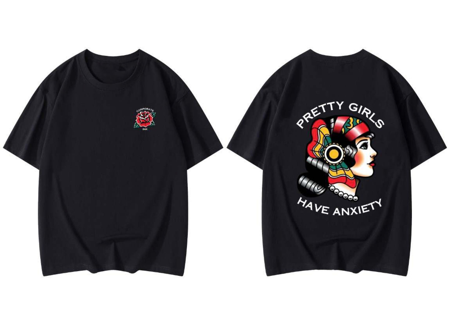 Pretty Girls Have Anxiety Heavyweight Tee